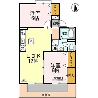 セジュール雅 B棟【1階】の間取り