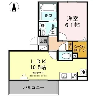 ソンリーサ【2階】の間取り
