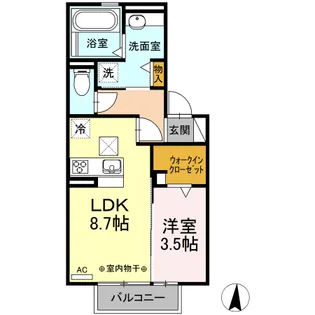 スジュール Ⅰ【1階】の間取り