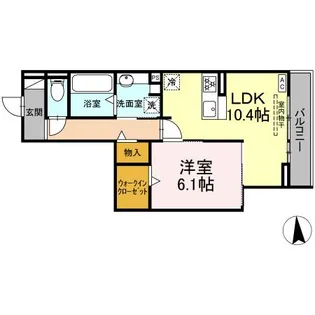 トリシア西岐阜【305号室】の間取り