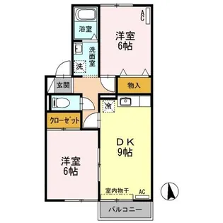 フォレスタ松永 A棟【2階】の間取り