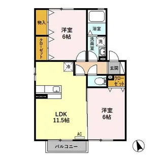 アスタリスク【2階】の間取り