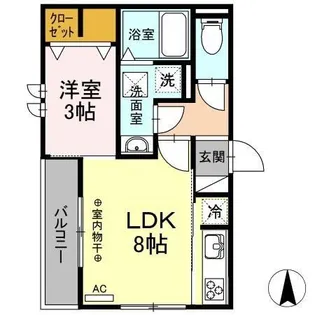 白山ガーデンプレイス【1階】の間取り