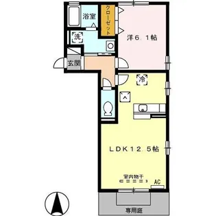 サンフローラル岐南 A【1階】の間取り