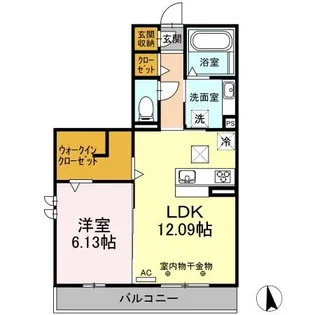 CHAMPETRE(シャンペトル)【1階】の間取り
