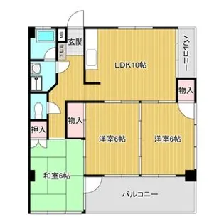 栄コーポラス【4階】の間取り