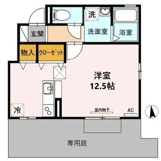 DーROOM M’S【1階】の間取り