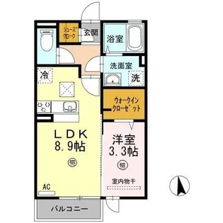 SAINTE DEVOTE(サン・デボーテ)【1階】の間取り