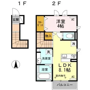ルノア【2階】の間取り