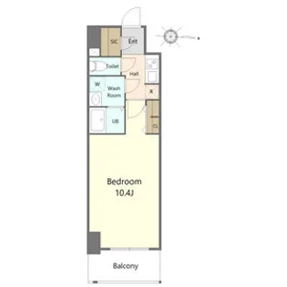 SーRESIDENCE岐阜駅【502号室】の間取り