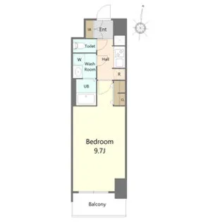 SーRESIDENCE岐阜駅【608号室】の間取り