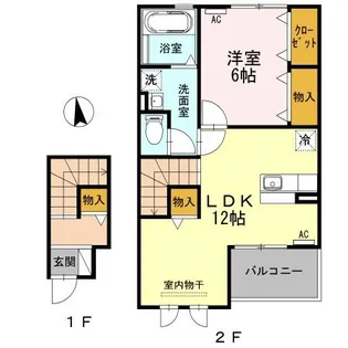 カルペスターレ【2階】の間取り