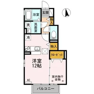 カーサスガⅡ【1階】の間取り