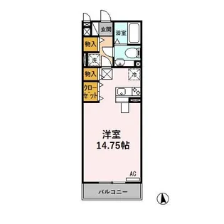 モナリエ北一色 A【1階】の間取り
