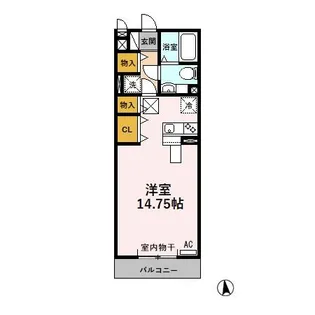 モナリエ北一色 A【1階】の間取り
