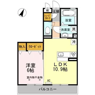 フェリーク【2階】の間取り