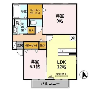 エミネンス・ブリエ【2階】の間取り