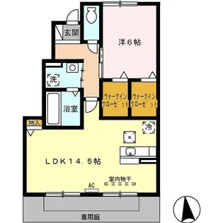 ルーエ岐南 B【1階】の間取り
