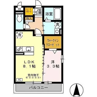 アザレ 蘇原 H【2階】の間取り