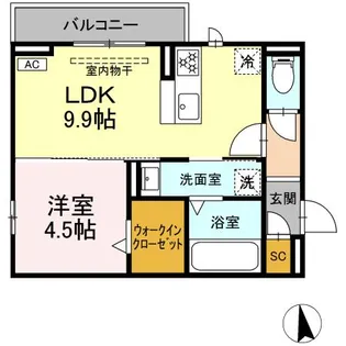 FIELDEN(フィールデン)【3階】の間取り