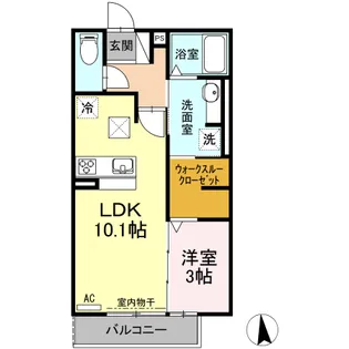 RIQUEZA穂積(リクイーザホヅミ)【1階】の間取り