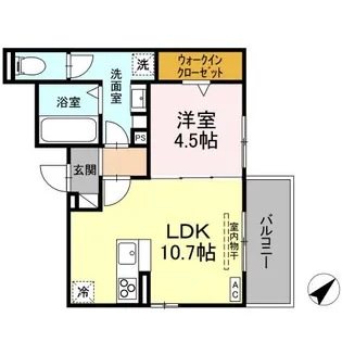 GRAND FELICIA(グランフェリシア)【3階】の間取り