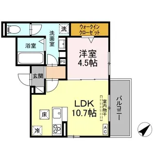 GRAND FELICIA(グランフェリシア)【1階】の間取り