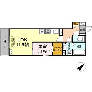 GRAND FELICIA(グランフェリシア)【3階】の間取り