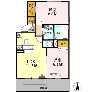 マノワール・KⅡ B【1階】の間取り
