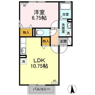 ミュータウン B【1階】の間取り