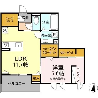 ハイコートサウザンスK【3階】の間取り