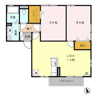 HIGH AVENUE A【2階】の間取り