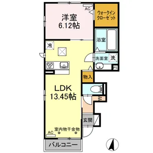 トリプルW【1階】の間取り