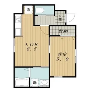 リーブルファイン正木南【1階】の間取り