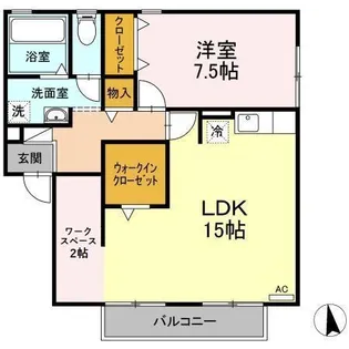 パークハイム A棟【2階】の間取り