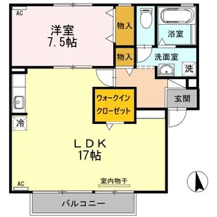 パークハイム A棟【1階】の間取り