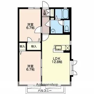 COMFORT【2階】の間取り