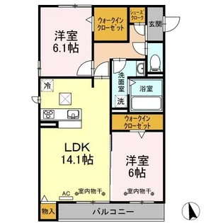 OAZO Y【1階】の間取り