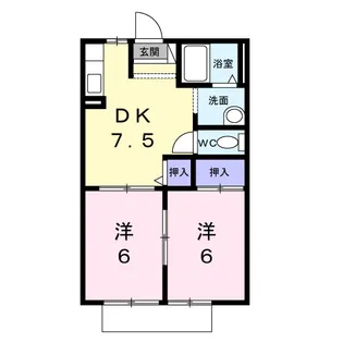 ノーブルアオキ【1階】の間取り