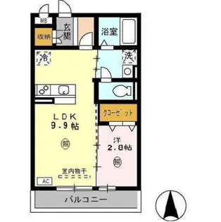 アザレ 蘇原 G【2階】の間取り