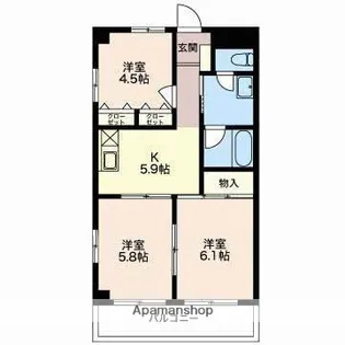 KS・BUILD【3階】の間取り