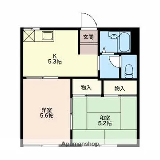 美住工房C【1階】の間取り