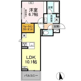 VERITE【2階】の間取り