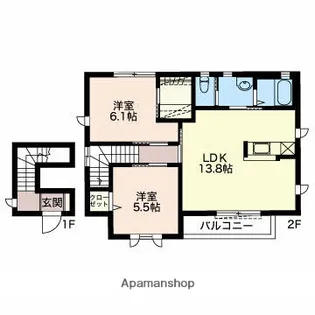 ニューポート未来【2階】の間取り