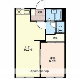 サウスウイング【1階】の間取り