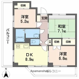 MAISON GOTOH【505号室】の間取り