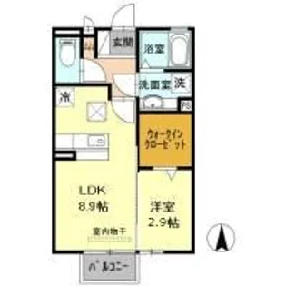 カーサ フェリーチェ【1階】の間取り