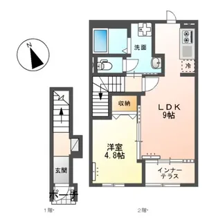 ルヴニール・KATADA【2階】の間取り