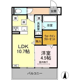 セレスティア岐南 EAST【1階】の間取り