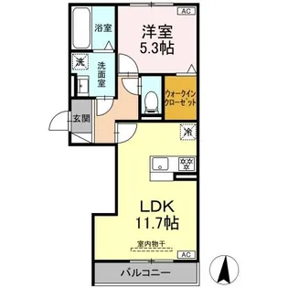セレスティア岐南 WEST【2階】の間取り